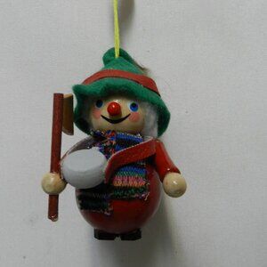 STEINBACH Germany Lumberjack Axe Wood Christmas Tree Ornament Vintage Handmade